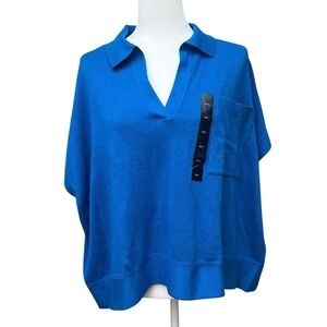Banana‎ Republic Linen Blend Short Sleeve V-Neck Sweater Women's Size M/L.